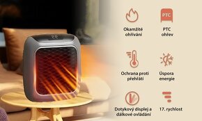 NASTAVITELNÝ LED OHŘÍVAČ VZDUCHU - 4
