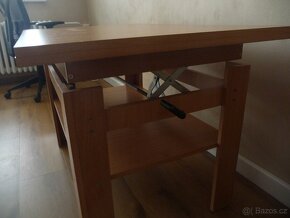 Konferenční stolek, TV stolek, sedačka, police Ikea, DVD/CD - 4