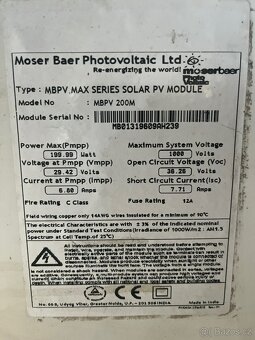 3 kusy FV panelů 200-250W - 4