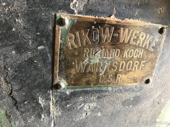 Litinová srovnávačka Rikow Werke Varnsdorf - 4