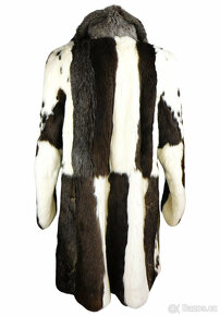 Pravý dámský hebký hnědosmetanový kožich Jánošík v.XXL - 4