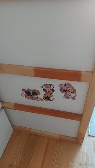 IKEA KURA dětská postel 90x200 cm bílá/borovice - 4