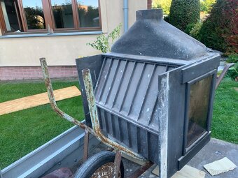 prosklená litinová krbová vložka - 4