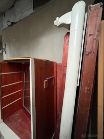 Kompletní masivní bílá retro ložnice - k rekonstrukci - 4
