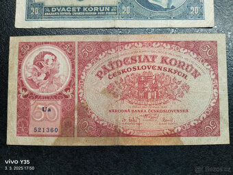 Bankovky Českoslovenko 1.republika 1926 - 1929 - 4