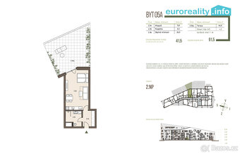 Prodej, apartmán 1+KK, 41,5 m2, terasa, Železná Ruda - 4
