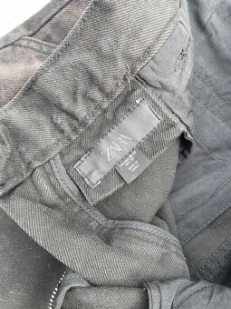 Zara Overdyed Baggy Jeans Black (M) - 4