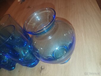 Modré skleničky a vázička - 4
