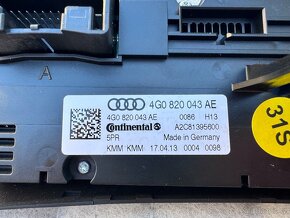 Ovladani topeni - klimatizace - Audi A6 4G/C7 - 4