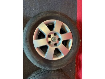 ALU disky 5x112 R15 Škoda 6Jx15H2 ET 47 se zimními pneu 195/ - 4