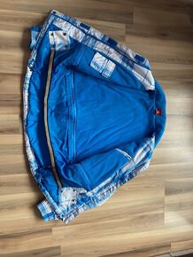 Zimní bunda modro-bílá káro značka SAM - 4