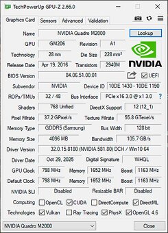 NVIDIA Graphics Quadro M2000 - 4GB GDDR5, PCI-E - 4