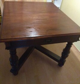 Starožitný stůl a židle - 4