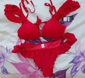 Červené bikiny s volánem NOVÉ - 4