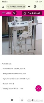 Zabudovaná odsávačka na nehtovou modeláž - 4