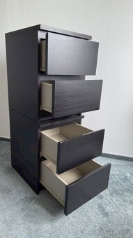 Komoda Ikea MALM s 2 zásuvkami černá, 40x55 cm (1 nebo 2 ks) - 4