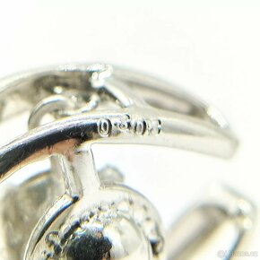 LUXUSNÍ PLATINOVÉ DIAMANTOVÉ NÁUŠNICE 0.60 CT - 4