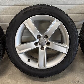 Alu kola Audi, 225/50 R17, zánovní pneu Nexen 8mm - 4
