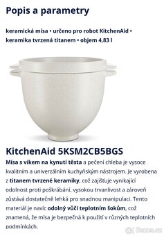 KITCHENAID  Kuchyňský robot Artisan 5KSM185, Imperial Grey - 4