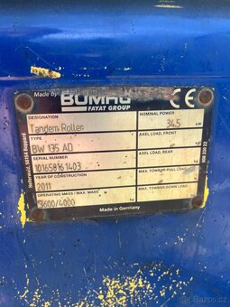 Vibrační válec Bomag BW135AD - 4000kg - 4