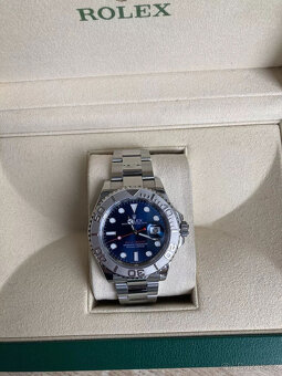 Rolex Yacht-Master 40 Oystersteel Platinum Ref. 126622 Modrá - 4