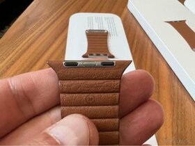 Apple Watch kožený řeminek originální hnědý. - 4