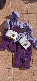Zimní kombinézy - pro dvojčátka (vel.86) NOVÉ (cena za ks) - 4