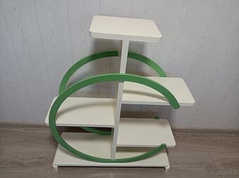 Zajímavý starožitný květinový stojan ART DECO - 4