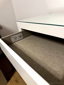 IKEA MALM toaletní stolek, bílý, 120×41 cm - 4