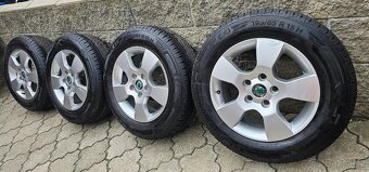 Originál alu ŠKODA O2 5x112 195/65 R15 - 8mm - 4