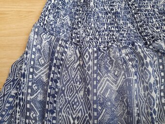 Modro-bílé vzdušné šaty vel. XXL - XXXL - 4