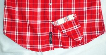 Kostkovaná bavlněná košile, vel. S-M, zn. Tommy Hilfiger - 4