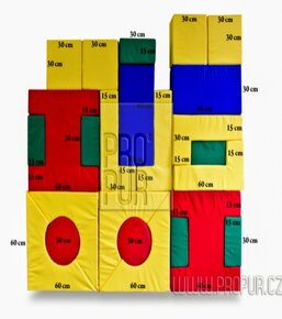 Molitanová stavebnice 12 nebo 24 dílů, šíře 20 cm - 4