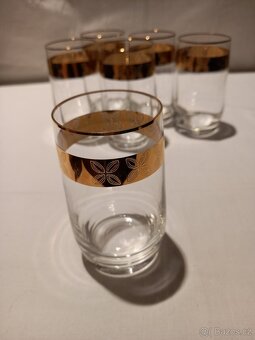 Pozlacené skleničky - 6 ks /cena sada/. - 4