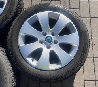 Škoda - 16" Spectrum + zimní 205/55 Continental 6-7mm - 4