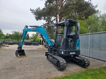 bagr AR 360, rypadlo, minibagr, motor Kubota - 4