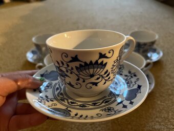 Kávový/ čajový servis - cibulák, šálky 6 ks - 4