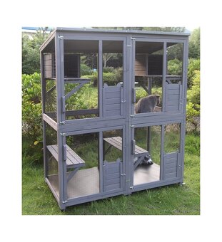 Velká voliéra, klec pro kočky a hlodavce, 80x80x180cm. - 4