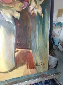 Kosatce 106x49cm, olej-plátno - 4
