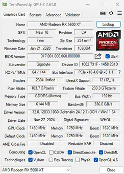Gigabyte Radeon RX 5600 XT / 6GB GDDR6 - 4
