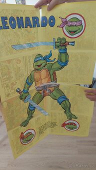 3 x plakátový komiks Želvy Ninja rok 1992 - 4