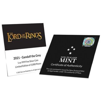 Stříbrná mince Gandalf 1 OZ - 4