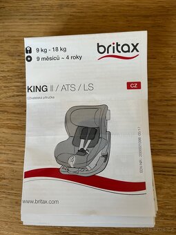 Autosedačka Britax Römer King 2 - 4