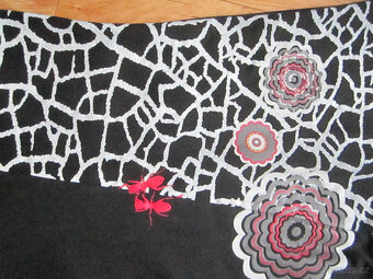 Šaty vel. M/L, 100% bavlna, zajímavý design, délka 100 cm - 4
