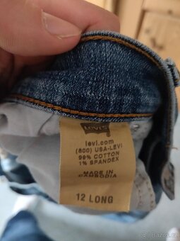Dámské džíny Levi’s 12 Long – klasická modrá - 4