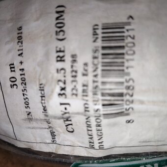 Kabel cyky 3×2,5 měď - 4