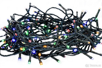 Predám 20 m vianočnú 100 LED reťaz - 8 funkcií + časovač - 4