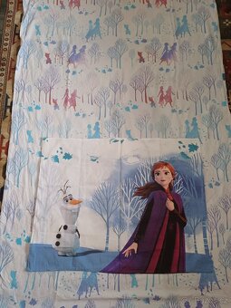 Dětské povlečení povlak na velkou postel a polštář Frozen - 4