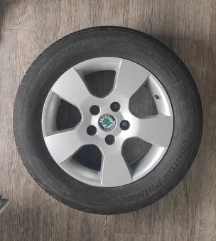Originál Alu Škoda / 5x112 / ET 50 / PNEU 205/60 r15 91V - 4