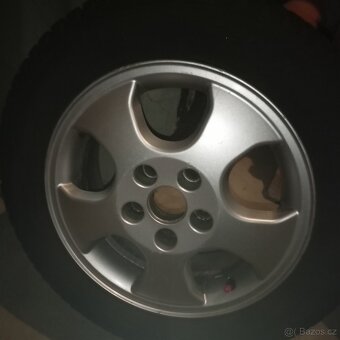 Nové zimní pneu -Alu kola 195×60×15 Opel - 4